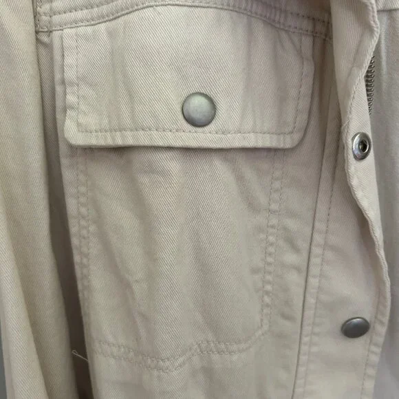 Gap Factory Cream 100% Cotton Denim Utility Jacket - L - Picture 2 of 7